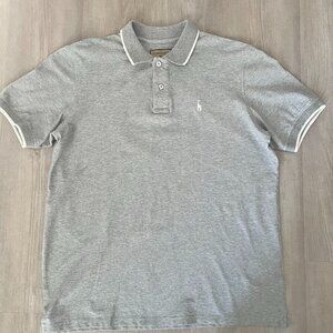 Massimo Castello Mens Polo Gray Size M Office Casual Weekend